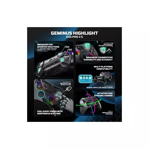 FANTECH WGP15V2S EOS PRO II Multi-Platform Tri-Mode Gamepad - Black - 2