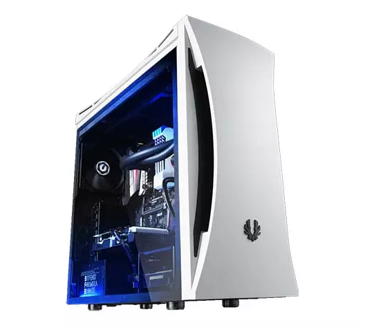 BitFenix Aurora Midi Tower Case White Dual Tempered Glass Gaming Case