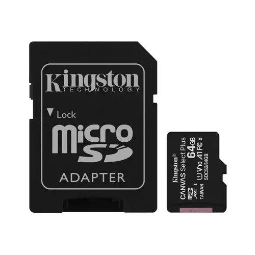 Kingston Canvas Select Plus 64GB UHS-I microSDXC Memory Card