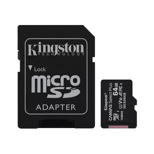 Kingston Canvas Select Plus 64GB UHS-I microSDXC Memory Card