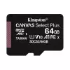Kingston Canvas Select Plus 64GB UHS-I microSDXC Memory Card-1