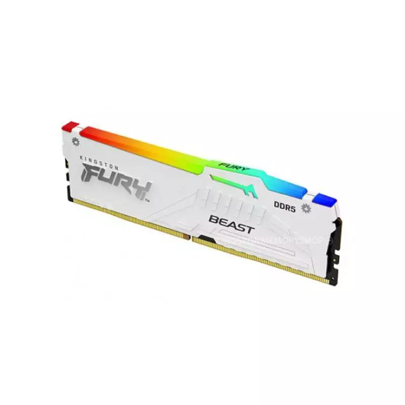 KINGSTON FURY BEAST 16GB 6000MHZ DDR5 RGB WHITE DESKTOP RAM-gallery-1