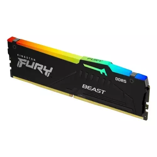Kingston FURY Beast 32GB DDR5 6000MHz CL30 RGB Desktop RAM - 1