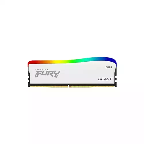 Kingston FURY Beast Special Edition 8GB DDR4 Latency CL16-18-18 3200MHz RGB RAM (White)
