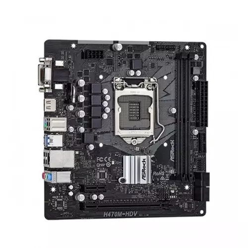 ASRock H470M-HDV 10th Gen Micro ATX Motherboard-1