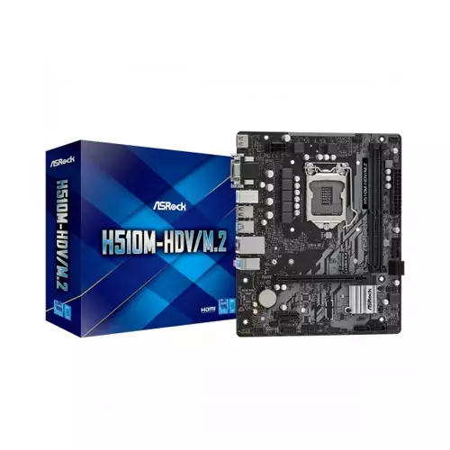 ASRock H510M-HDV/M.2 10th and 11th Gen Micro ATX Motherboard