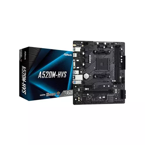ASROCK A520M-HVS AM4 DDR4 MICRO ATX AMD MOTHERBOARD