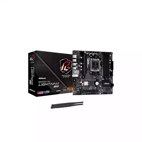 ASRock B650M PG Lightning WiFi AM5 DDR5 AMD Motherboard