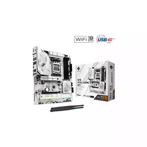 ASRock X870 STEEL LEGEND WiFi AM5 DDR5 ATX AMD Motherboard