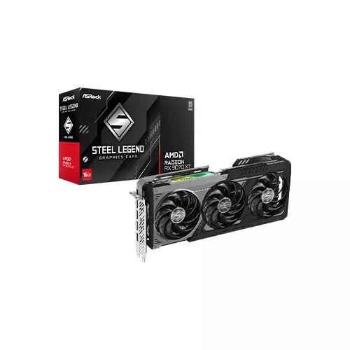 Asrock AMD Radeon RX 9070 XT Steel Legend Dark 16GB Graphics Card