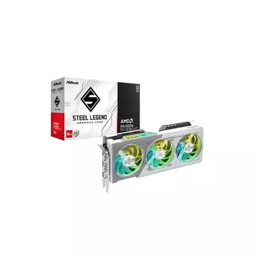 ASROCK AMD Radeon RX 9060 XT Steel Legend 16GB OC GDDR6 Graphics Card