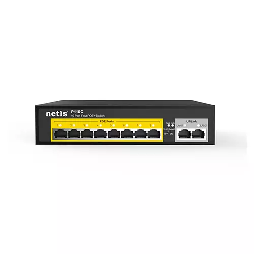 Netis P110C 8POE+2RJ45 100M Standard POE Switch