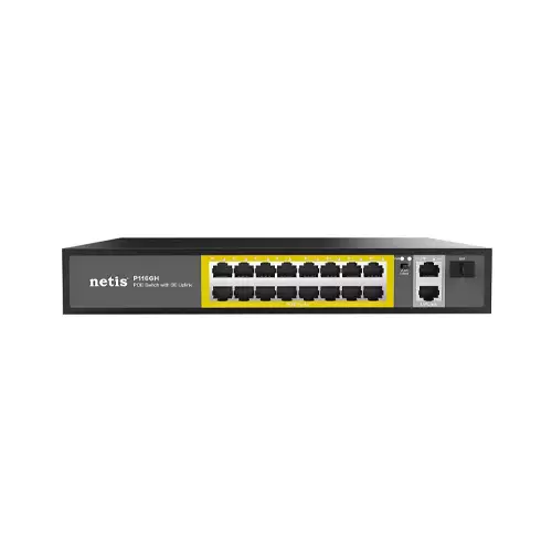 NETIS P116GH 16 FE POE+2GE UPLINK POE SWITCH-gallery-1