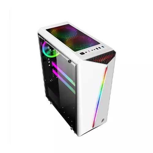 1STPLAYER R3 ATX Gaming Case (White)-1