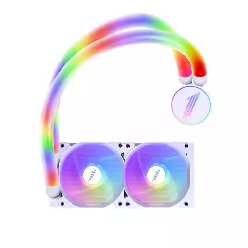 1STPLAYER MT240 MOTHRA ARGB LIQUID COOLER (WHITE)
