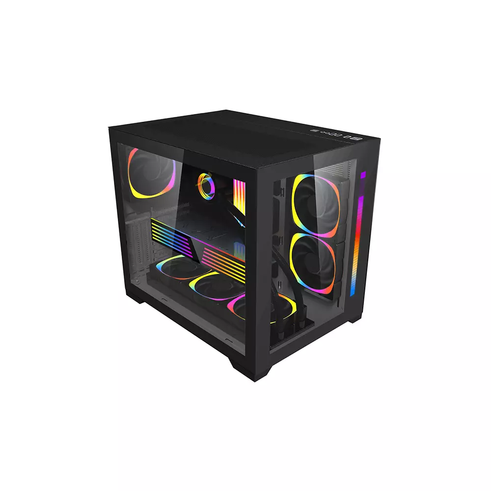 1STPLAYER SP7 ATX RGB GAMING CASE WITHOUT CASE FAN (BLACK)