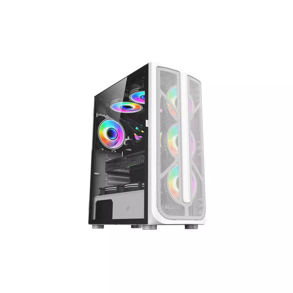 1STPLAYER FIREBASE X4 ATX/mATX GAMING CASE (WHITE)