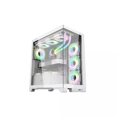 1STPLAYER MI8 ATX DESKTOP CASE (WHITE)