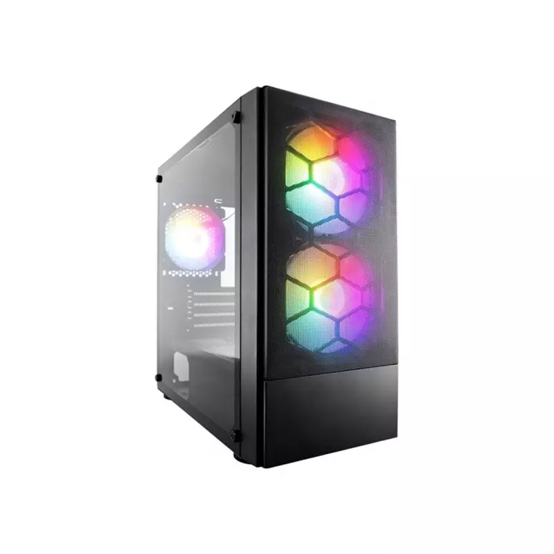 1STPLAYER X4-M M-ATX GAMING CASE BLACK-gallery-2