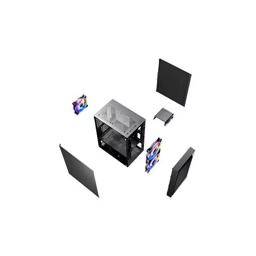 1STPLAYER BS-2 M-ATX CASE BLACK-gallery-4