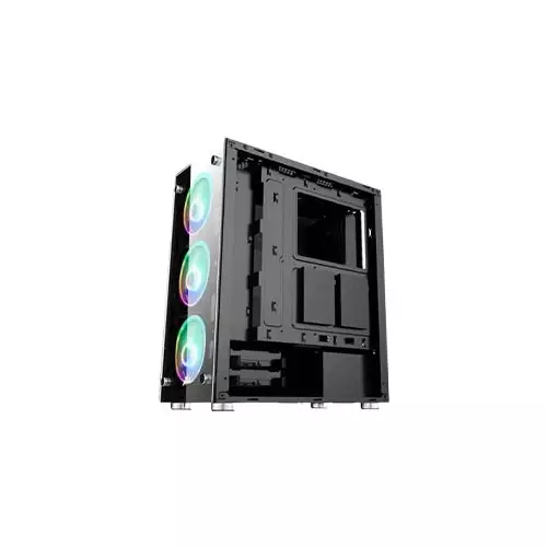 1STPLAYER V6 ATX GAMING CASE BLACK-2