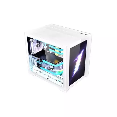 1STPLAYER SP7 Emotion View ATX Gaming Case (White)-2