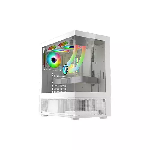 1STPLAYER Mi7-A ATX RGB Gaming Case (White)