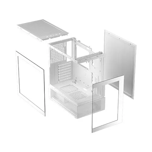 1STPLAYER Mi7-A ATX RGB Gaming Case (White)-gallery-1