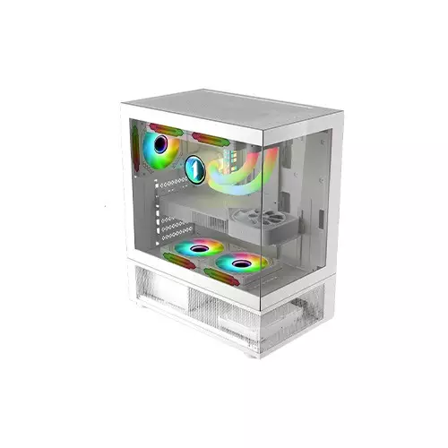 1STPLAYER Mi7-A ATX RGB Gaming Case (White)-gallery-3