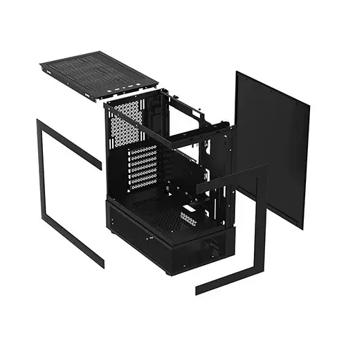 1STPLAYER Mi7-A ATX RGB Gaming Case (Black) - 1