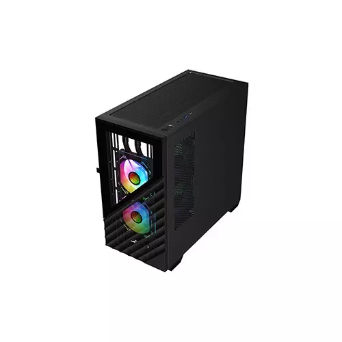 1STPLAYER D7 M-ATX RGB Gaming Case (Black)-gallery-6