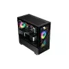1STPLAYER D7 M-ATX RGB Gaming Case (Black)-2