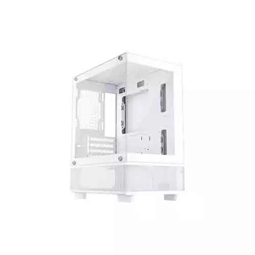 1stplayer MI2-A M-ATX Mid Tower Gaming Desktop Case (White)