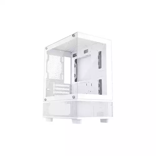 1stplayer MI2-A M-ATX Mid Tower Gaming Desktop Case (White)