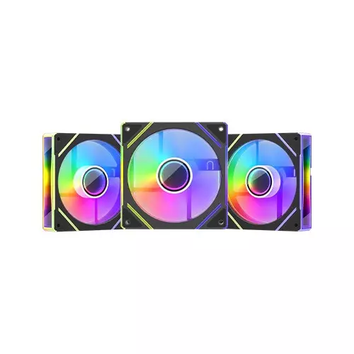 1stPlayer FC 3 in 1 120mm ARGB Case Fans with Remote and Hub