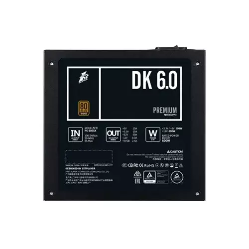 1STPlayer PS-600AX 600W 80 Plus Bronze Non-Modular Power Supply-3