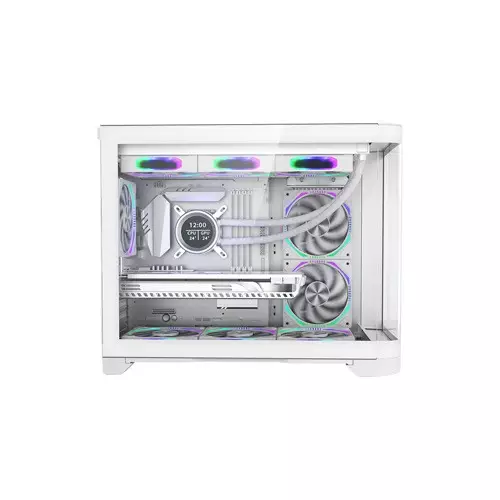 1stplayer UV6 M-ATX Mid Tower Desktop Case - White - 4