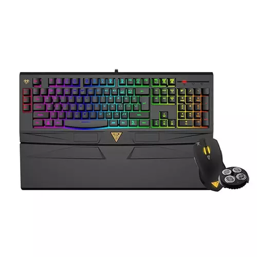 Gamdias GKC6011 Ares 7 Color Backlit RGB Membrane Gaming Combo Keyboard