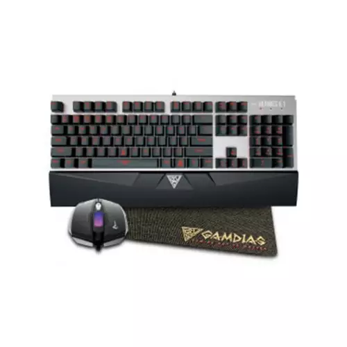 GAMDIAS HERMES E1A Keyboard Mouse with Mouse mat COMBO