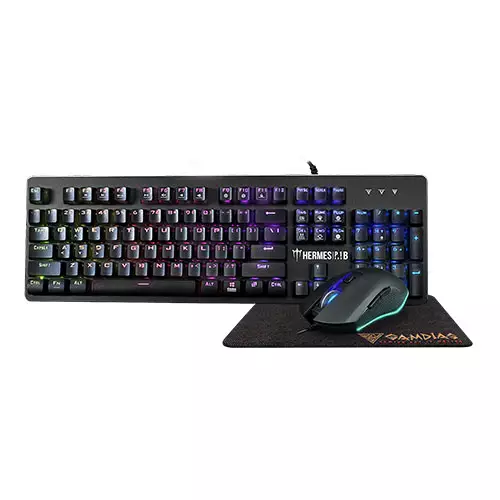 Gamdias HERMES P1B RGB Mechanical 3 in 1 Gaming Combo