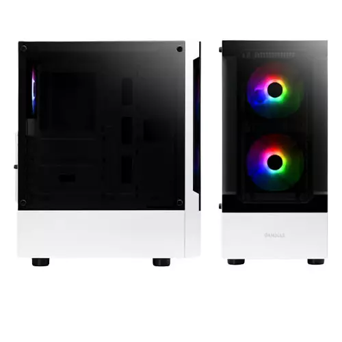 Gamdias TALOS E3 Tempered Glass WH Mid Tower ARGB Case - 1