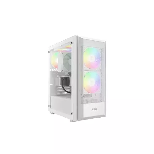 Gamdias AURA GC6 RGB ATX Mid-Tower Gaming Case (White)