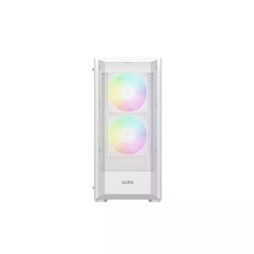 Gamdias AURA GC6 RGB ATX Mid-Tower Gaming Case (White) - 1