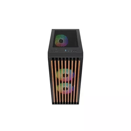 Gamdias AURA GC4 RGB Real Walnut Wood Mesh ATX MID Tower Gaming Case-2