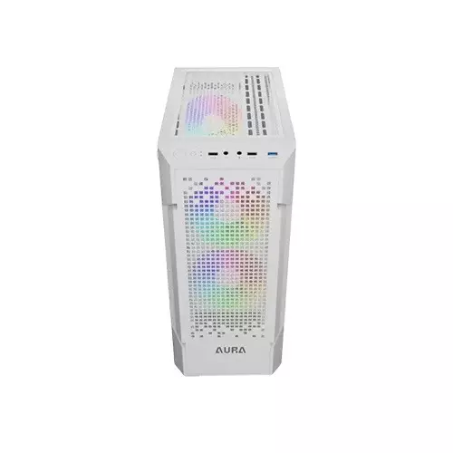 Gamdias AURA GC7 RGB ATX Mid-Tower Gaming Case With 250W PSU (White)-2