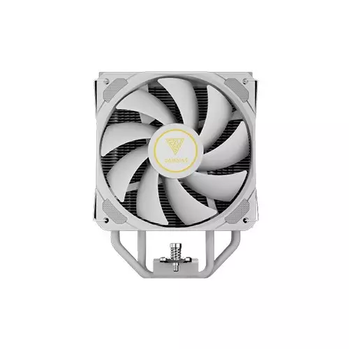 Gamdias BOREAS E2-41D WH 120mm PWM Fan 4 Heat Pipes Single Tower Air CPU Cooler (White) with Digital Display-gallery-1