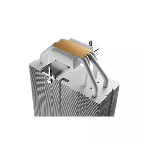 Gamdias BOREAS E2-41D WH 120mm PWM Fan 4 Heat Pipes Single Tower Air CPU Cooler (White) with Digital Display-gallery-5