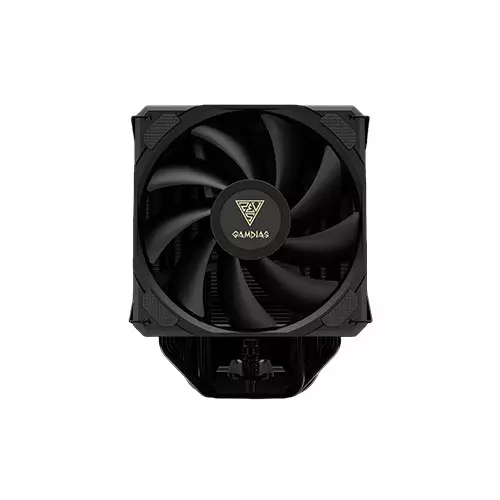 Gamdias BOREAS M2-510 120mm Hydraulic Bearing PWM Fan 5 Copper Heat Pipes Single Tower Air CPU Cooler (Black)-1