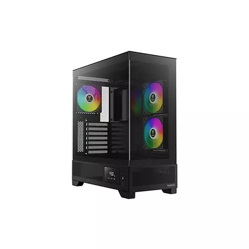 Gamdias ATLAS M1 Built-in 120mm 3 ARGB PWM Fans ATX Mid-Tower Gaming Casing (Black)