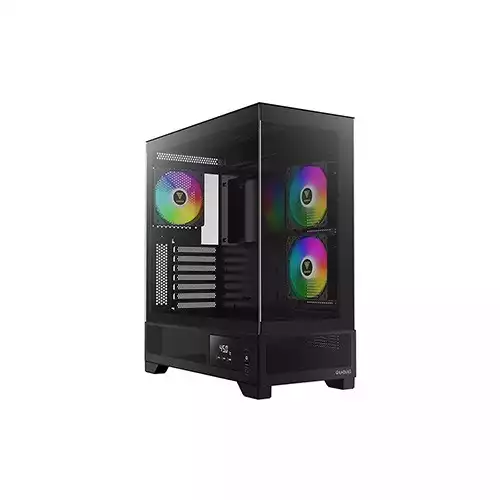 Gamdias ATLAS M1 Built-in 120mm 3 ARGB PWM Fans ATX Mid-Tower Gaming Casing (Black)